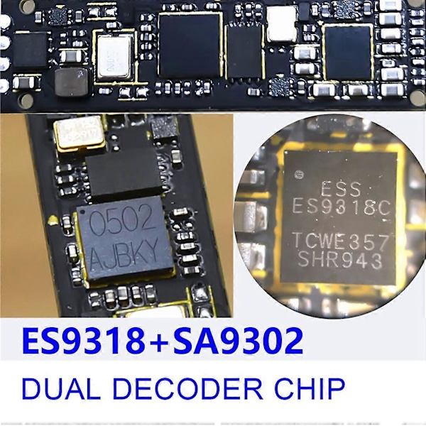 DAC ES9318 USB Type C Kuulokeadapteri HiFi Dekoodaus AMP Adapteri Äänikortti Android Type C -laitteille Silver