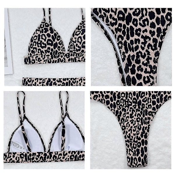 \"Sommer strand badedragt badedragt kvinders badedragt leopard bikini delt badedragt\" (FMY) s