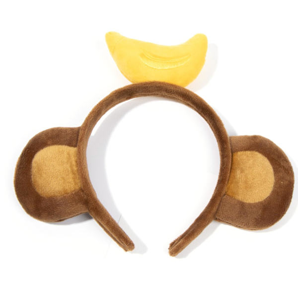 Plush Apeører Hodebånd Tegneserie Banan Hodebånd Morsomme Hårtilbehør (FMY) 3