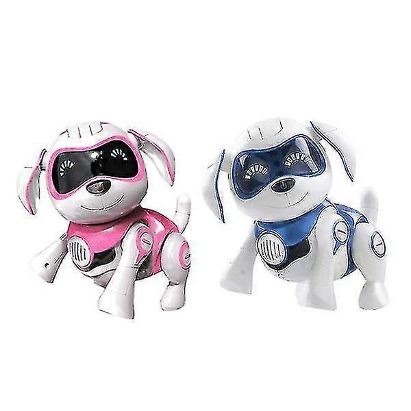 Robot Hund Elektronisk Kjæledyr Leke Trådløs Robot Valp Smart Sensor Går (FMY) Blue