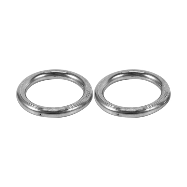x 30mm rustfritt stål stropping sveisede runde O-ringer 10 stk  (FMY) silver