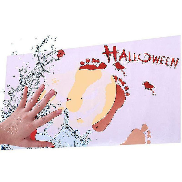 Färgväxlande Matta Badrumsmatta Halloween Fotmatta Blodig Badrumsmatta Färgväxlande Golvmatta (FMY) White