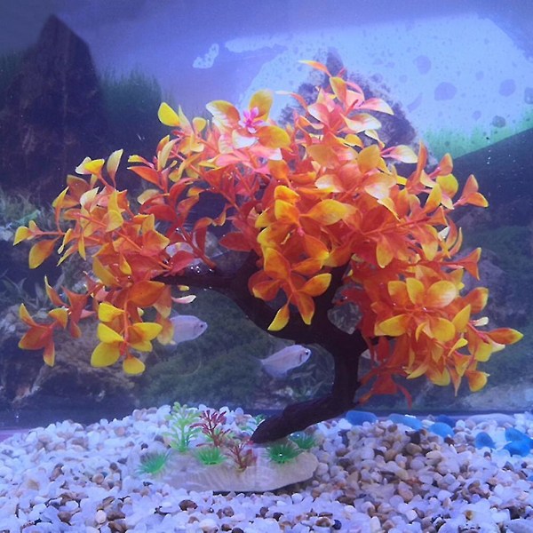 Akvarium Artificial Bent Tree Fish Tank Underwater Landscape Plants Ornament (FMY)