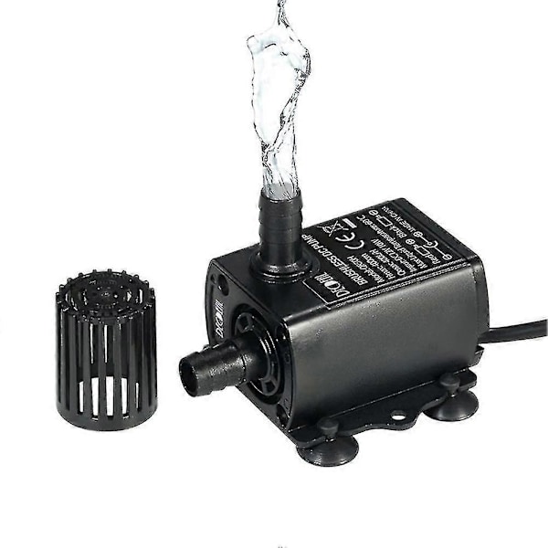 DC 12V 400L/t Ultra-stille Mini Børsteløs Solmotor Kaldt Vannsirkulasjonspumpe (FMY)