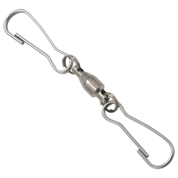 12 Pakning Dobbel Klips Svivelkroker for Vindspinnere, Hengende (FMY) 13 iron