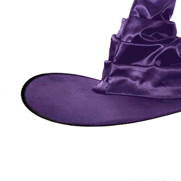 Halloween-festhatt i filt för fest - Bredbrättad, spetsig hatt som tillbehör (FMY) Purple bat