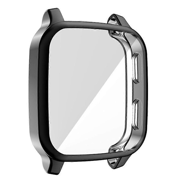 Passar för Venu SQ Smartwatch Skyddande Skal TPU Full Skärm för Case (FMY) Black