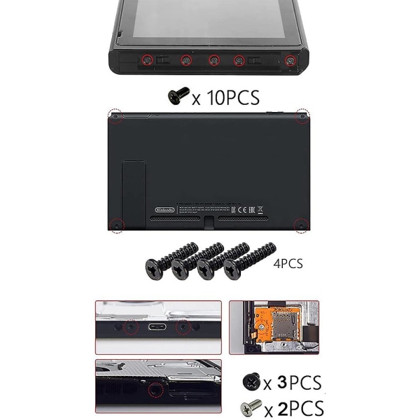 Micro-sd-kortplatskortsbyte Reparationssats Reparationsdelar för Nintendo Switch Ns Tf SD-kortplats (FMY) As shown