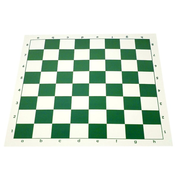 Schackmatta, Pu Leather Tournament Roll Up Schackbräde Schack Rullbart schackbräde (FMY) 43cm Green