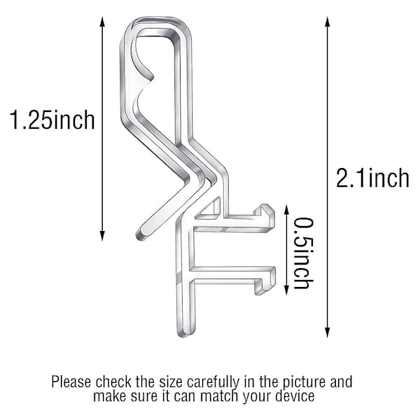 2,1 tommer Valance Clips til Vinduesgardiner Clips Gennemsigtige Plast Valance Clips til Horisontale Gardiner (FMY) Transparent