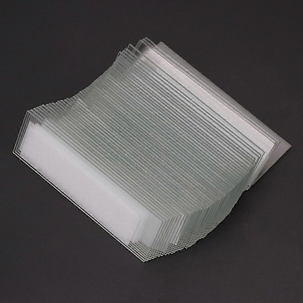 50 st 1mm Tjocklek Kavitet Glas Täckglas Enkel Konkav Mikroskop Glas Objektglas Återanvändbara Laboratorie Tomma Prov Täckglas (FMY)
