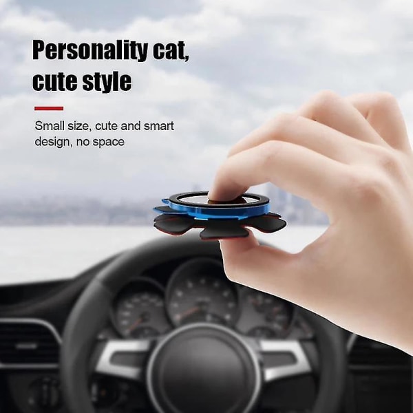 Magnetisk telefonholder til bilens rat, universel ratsholder til smartphones GPS (FMY) Blue