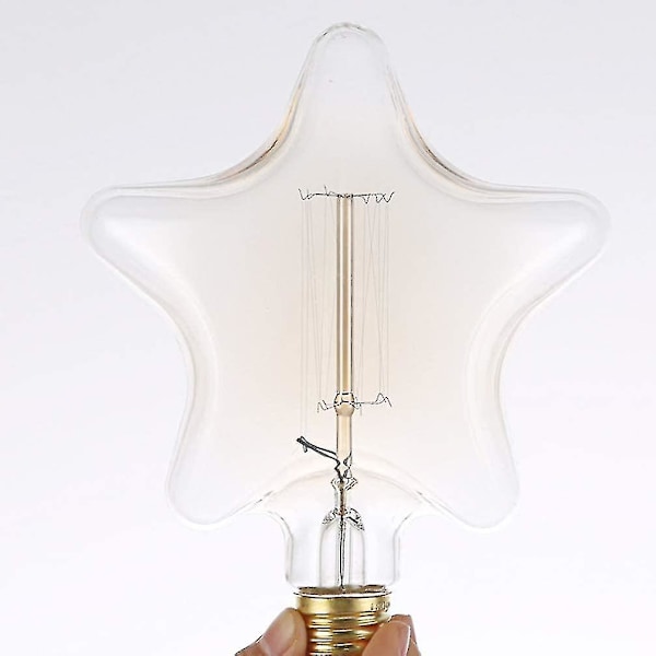 Edisonlampa Retro Glödlampa E27 I Stjärnform (2700k Varmvit) Hy  (FMY)