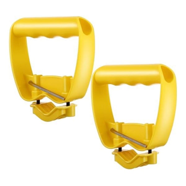 2-pakk ryggsparende verktøyhåndtak, arbeidsbesparende ergonomisk spade eller rakehåndtak, verktøyhåndtak (FMY) Yellow
