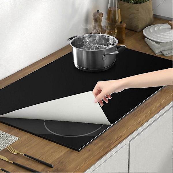 Stor Silikon Induktionshällsskyddsmatta, 51,8 cm X 78 cm Induktionshällsskydd Magnetiska Elektriska Spishällsskydd Anti-S (FMY) 204 In X 307 In