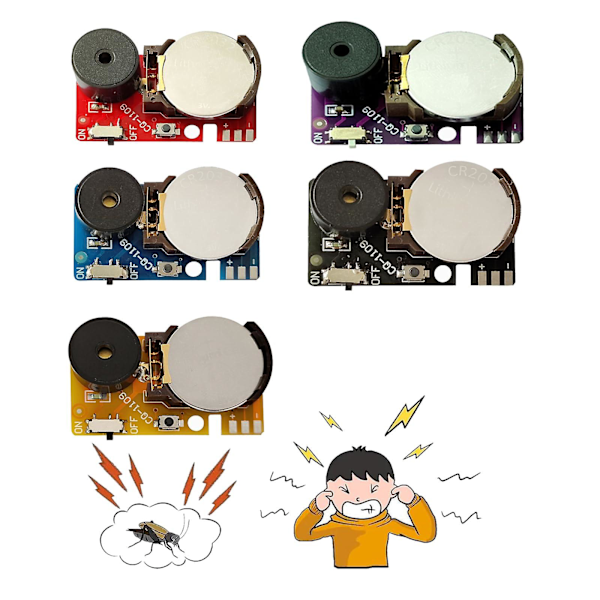 Random Noise Maker, 2024 Nyeste Random Noise Maker, Noise Maker, Prank Noise Maker til Fest (FMY) Red 2pcs