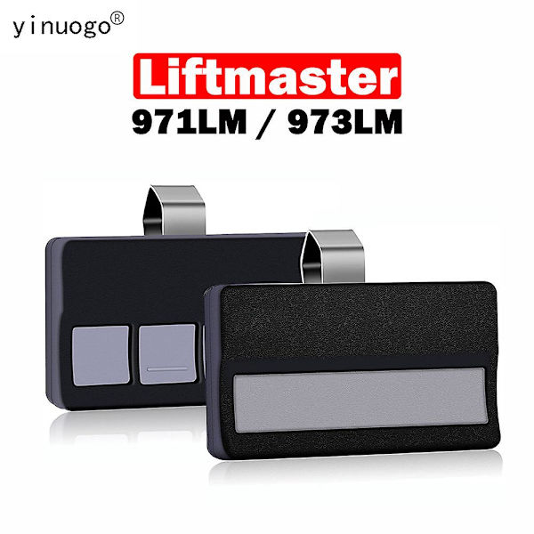 LiftMaster Craftsman Chamberlain 971LM 973LM Garagedörrfjärrkontroll 390mhz Garagedörrstyrenhet för nyckelring Barriär (FMY) 973LM