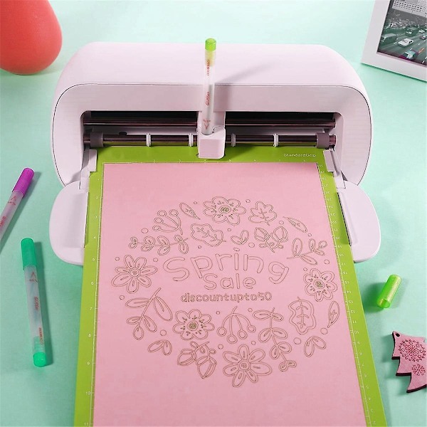 Skärmatta för Cricut Joy Xtra 3-pack ersättningssortiment standardgrepp lätt grepp starkt grepp självhäftande skärmmattor  (FMY) green