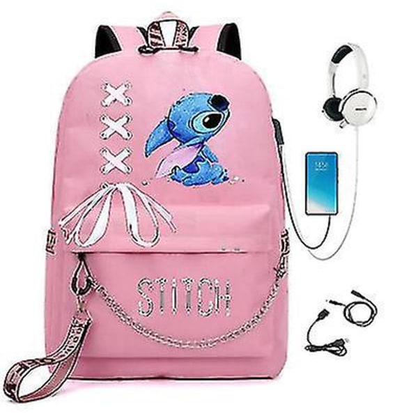 Stitch skoletaske rygsæk (FMY) PINK