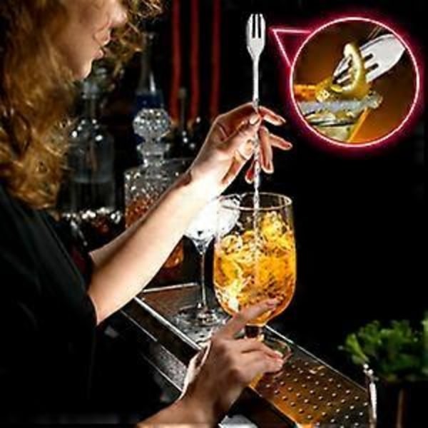 Cocktail Crafting Mastery: Cocktail Muddler i rustfrit stål, professionelt barværktøj til mojito-elskere og hjemmebartendere, blandingsske, (FMY)