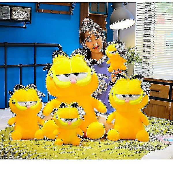 25cm Garfield Doll Plysch Leksak Säng Sovkudde Överdimensionerad Docka Present Till Flickvän (FMY)