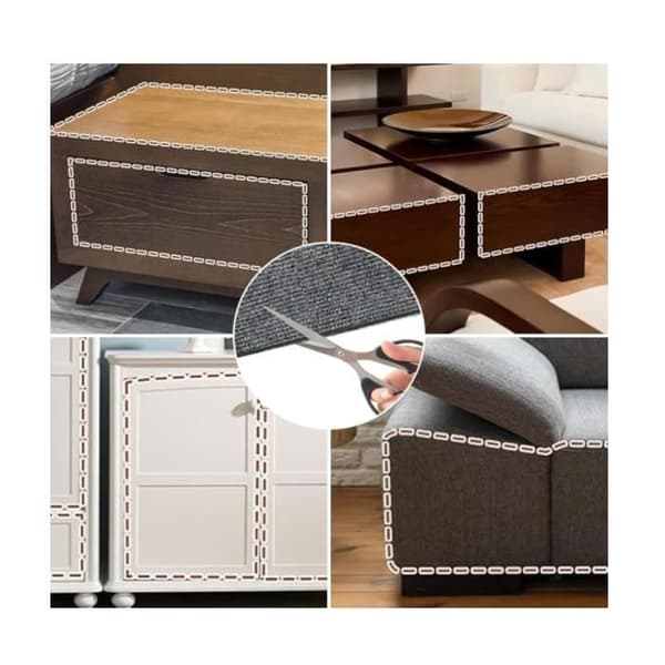 Veggmontert klorestativ, selvklebende klorematte for sofa, 200 cm x 40 cm, DIY-klorestativ for sofa, beskytter vegger, 1 stk. - wj SC（FMY）