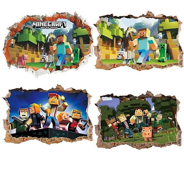 Creeper Väggdekal, Minecraft spring iväg  (FMY) C