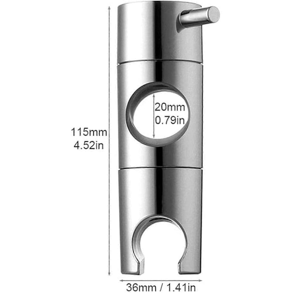 Duschhuvudfäste, Duschhuvudhållare Ersättningsduschstång (storlek: 19 mm)  (FMY) 20MM