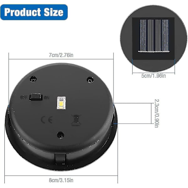 4-pack Solcellslampor Ersättning - Solpanel - Lock Lykta - Ersättnings Solcellslampor (FMY)