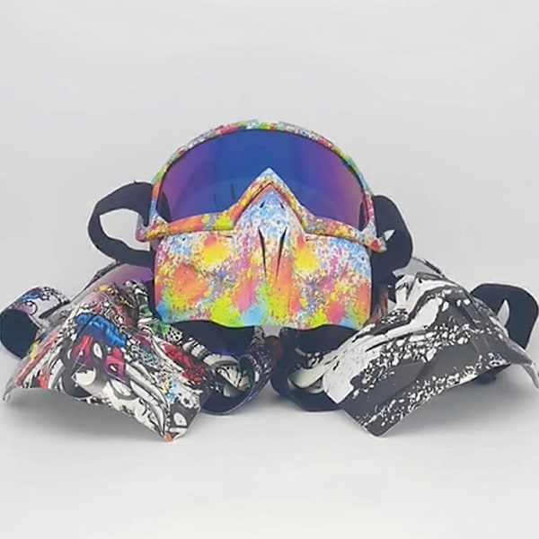 Motorcykelbriller skibriller SUV-briller (FMY) YJ634 smoke pattern color