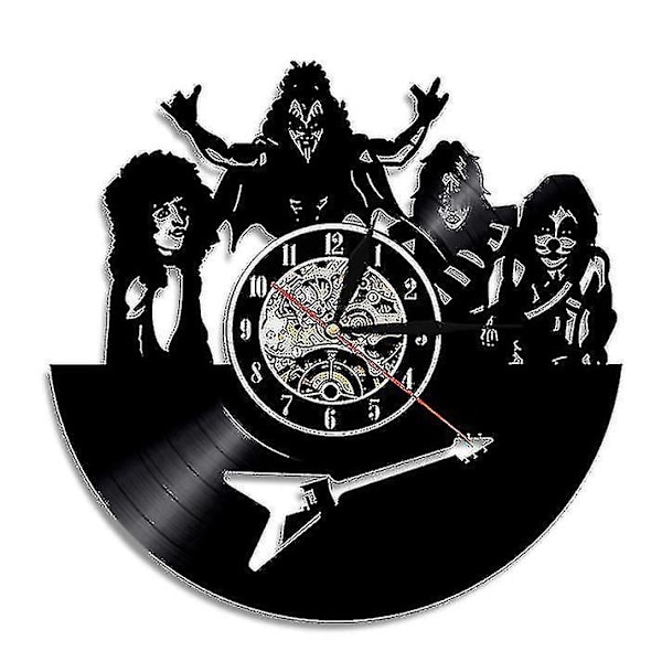 Kiss Band Vinylväggklocka (FMY)