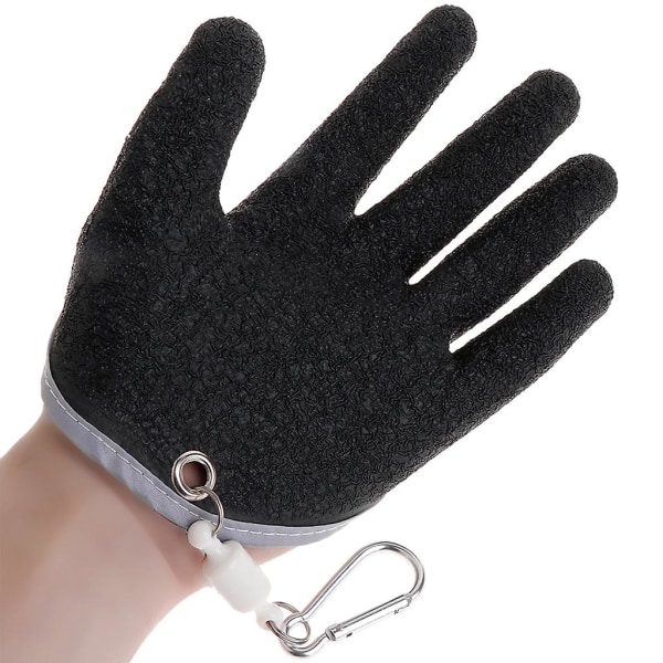 Fishing Gloves Non Slip Latex Glove With Magnet Release Fish Grab Anti Skid Capt  (FMY)