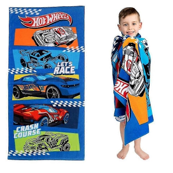\"Barn Pojkar Flickor Tecknad Figur Badlakan Simbassäng Sommar Bad Dusch Handdukar 61x122 cm, WHBYV\" (FMY) Car