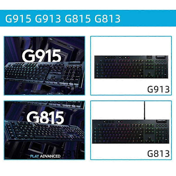 1 par för Logitech G915 G913 G813 G815 Mekaniska tangentbordsdelar Fäste Ben (FMY)