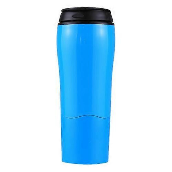 Bärbar Mighty Mug Solo Resekopp för Kaffe, Te, Iste, Kolsyrade Drycker och Vatten (FMY) Blue 500ml