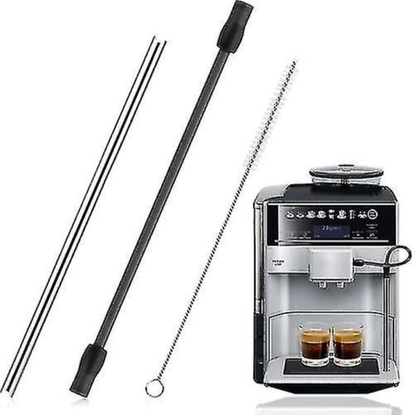Reservedel Slange + Rengjøringsbørste Sett: Til Bosch Veroaroma, Siemens Eq.6 Kaffemaskiner (mørk grå)  (FMY)