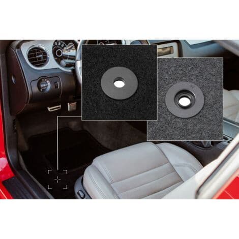 Svart förarmatta för Citroën C4 Aircross 2012-2017 – Polypropylenfoder – Exakt passform – Smutsskydd（FMY）