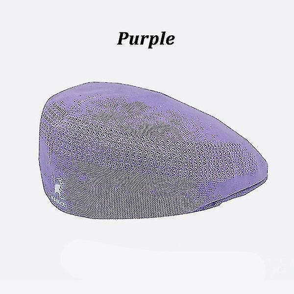 2023 Ny Kangol Beret Mesh Spidshat Britisk Retro Hat (FMY) Purple