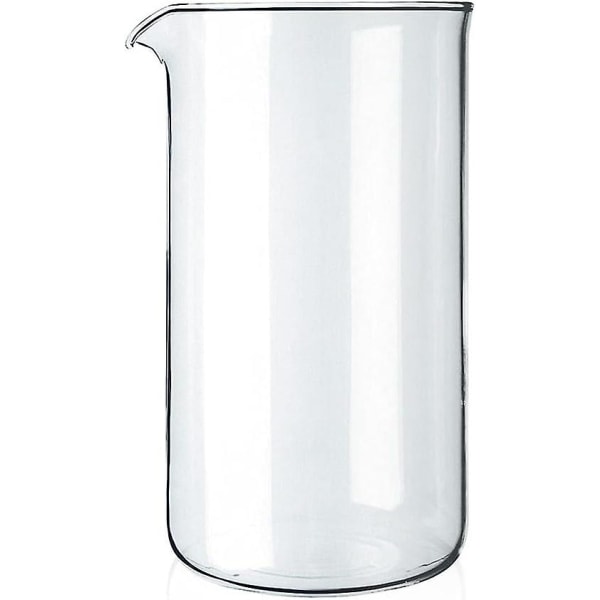 Reserveglas til Stemplet 8 Kopper, Transparent, 1 Liter - Diameter 10 Cm (FMY)