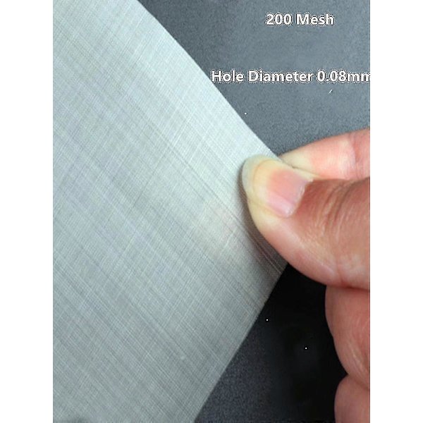 4 - 500 Mesh, 304 Rustfrit Stål Filtertråd Net Vævet Tråd Sigte Plade Skærm Net (FMY) 200 mesh 80 Micron 30cm by 60cm