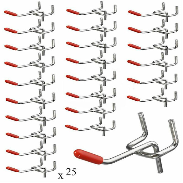 Enkel Pegboard Kroker Brett Slat For Vegg Detaljhandel Display Butikk Hylle Peg (25stk, 25mm)  (FMY)