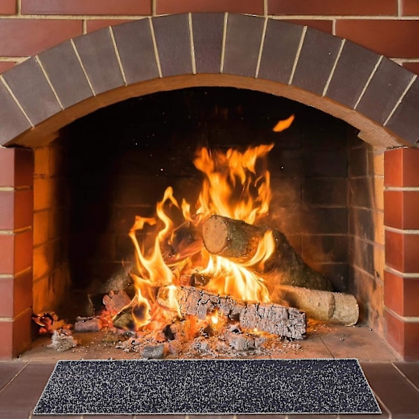 Ildfast Peisgulvteppe Sklisikker Beskyttelsesmatte Flammehemmende Underlag For Peis, Ovnsbeskyttelse (FMY) 39x47in
