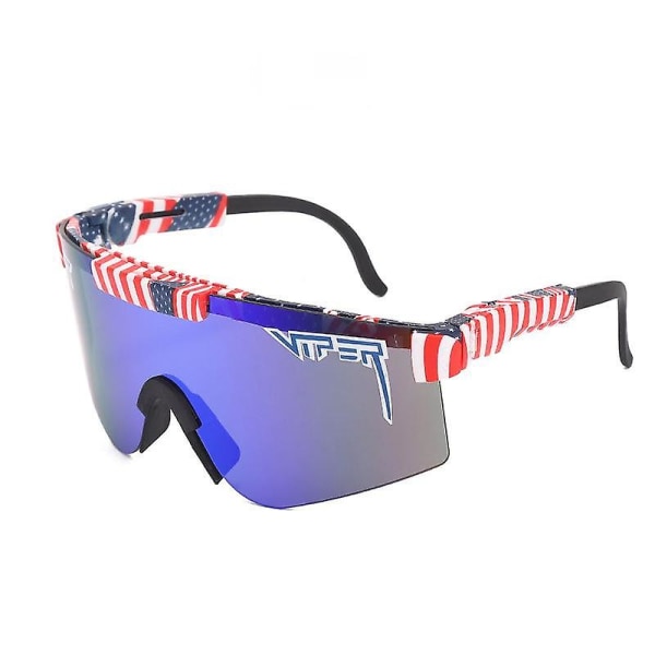 Wekity Sports polariserede solbriller, stel cykelbriller Uv400 beskyttende sportssolbriller til mænd og kvinder (FMY)