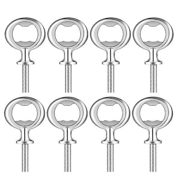 8 Delar Flasköppnare Kit Metall Flasköppnare DIY Hantverk Ölflasköppnare Tom Flasköppnare (FMY)