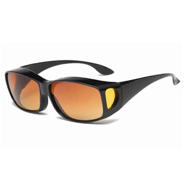 Dame Herre Anti Refleks HD Nattsyn Kjørebriller Solbriller Goggles(FMY) Brown