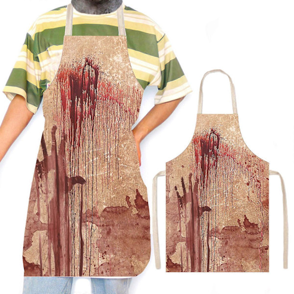 Halloween Cosplay Skräckförkläde Skräck Och Konstig Stämning Dekoration Originalitet Arbetskläder Undvikande Smuts Skydd Semesterprydnader FLY4880  (FMY) A One Size
