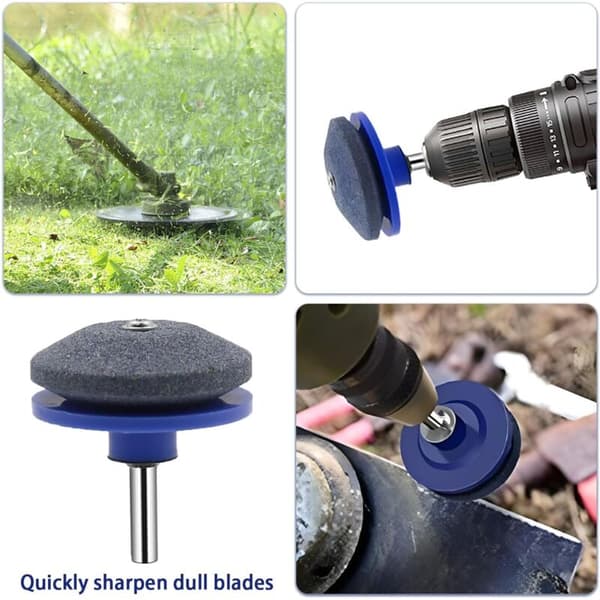 Gräsklipparknivslip för slöa knivar (blå, 4-pack)（FMY）