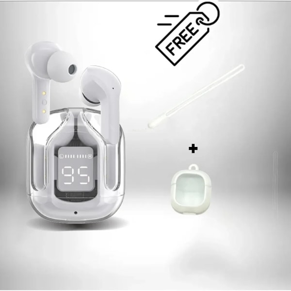 (Osta kuulokkeet, saat suojakotelon + kaulanauhan) T2 TWS -peli kuulokkeet Bluetooth 5.3 melunvaimennus HD HiFi Stereo langattomat kuulokkeet (FMY) WHITE