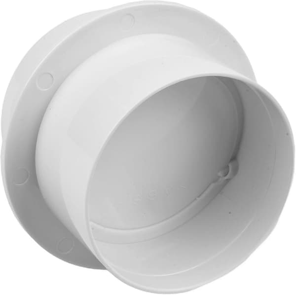 Ventilasjonsrør ABS Ventilasjonsrør Kontrollventil for Kontroll 80mm til 200mm Hvit 100mm (FMY)