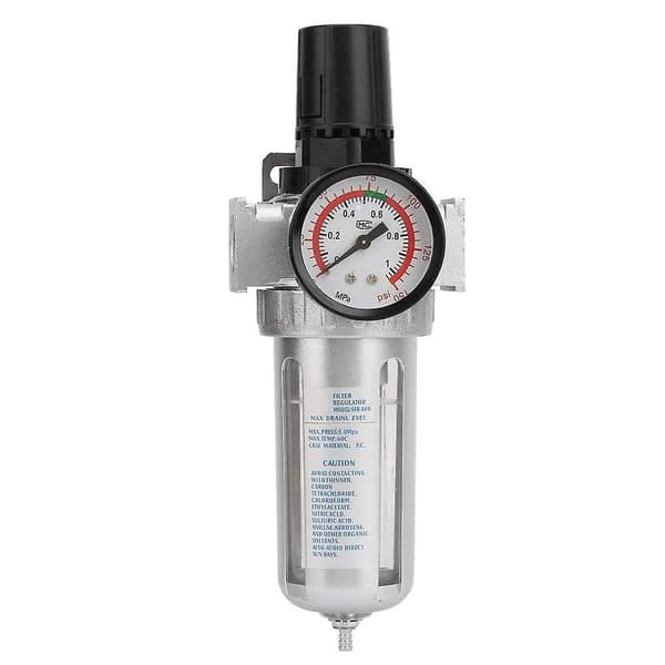 Lufttryksregulator, Bsp 1/2\" Luftkompressor Fugt Vandfælde Filter Regulator Med Montering Forbindelse (FMY)